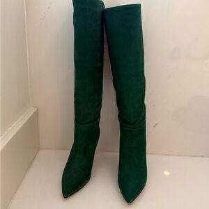 BA&SH Green Suede Boot